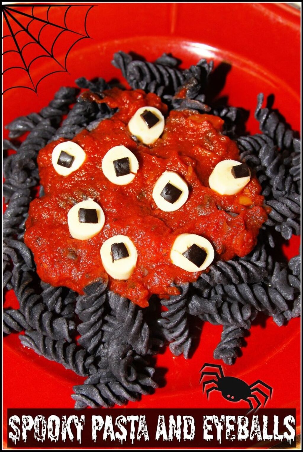 Spooky Pasta and Eyeballs