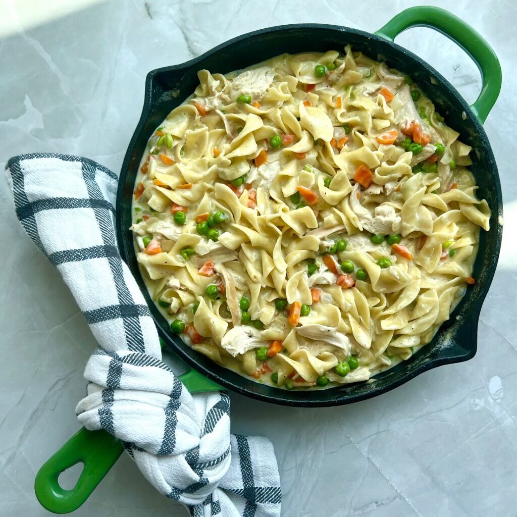 Chicken Pot Pie Noodles