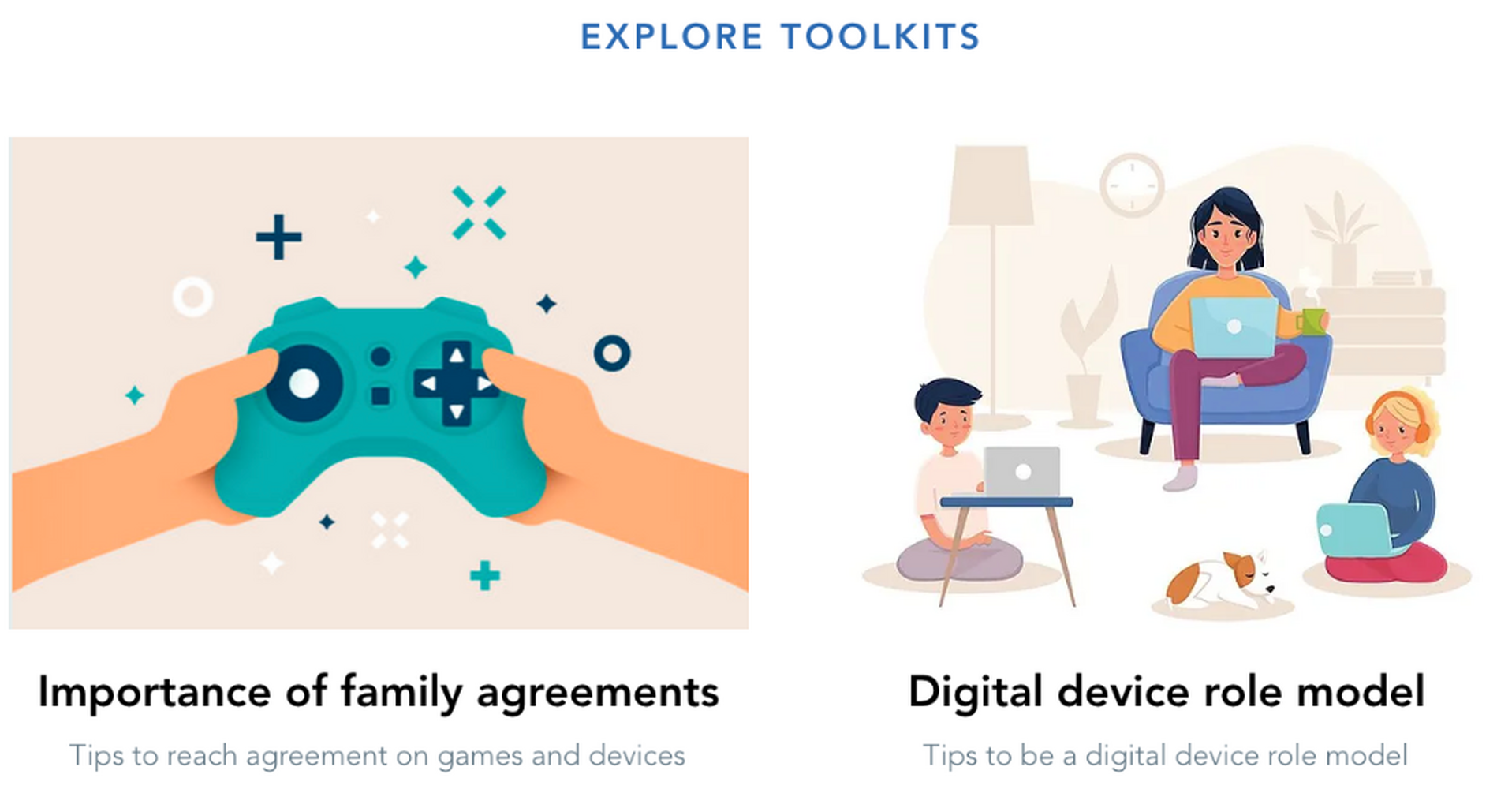 Toolkits for Parents on Maintaining Healthy Digital Practices