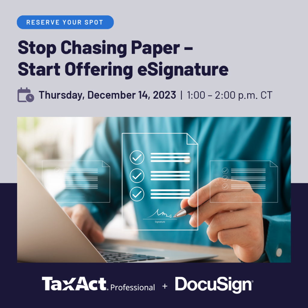 RSVP for eSignature Webinar with DocuSign