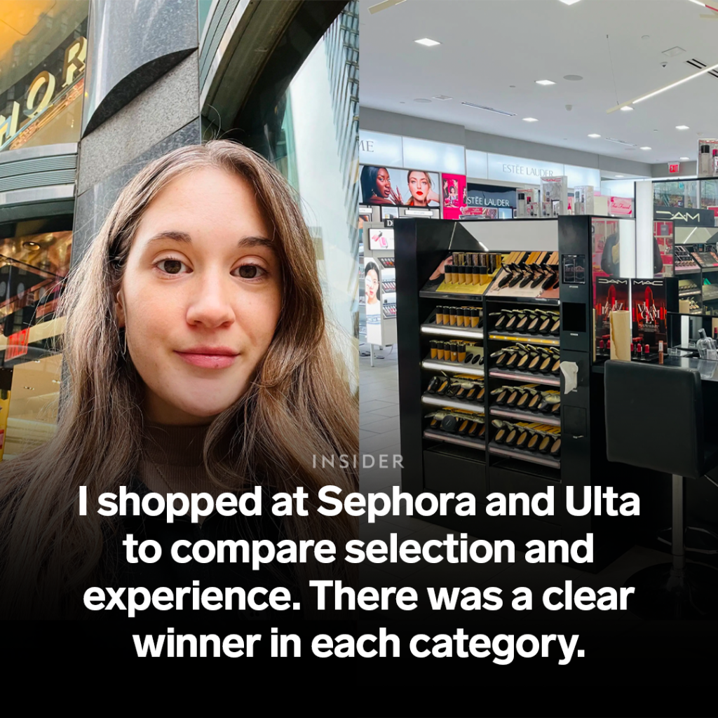 I shopped at Sephora and Ulta to compare selection and experience. There was a clear winner in each category.