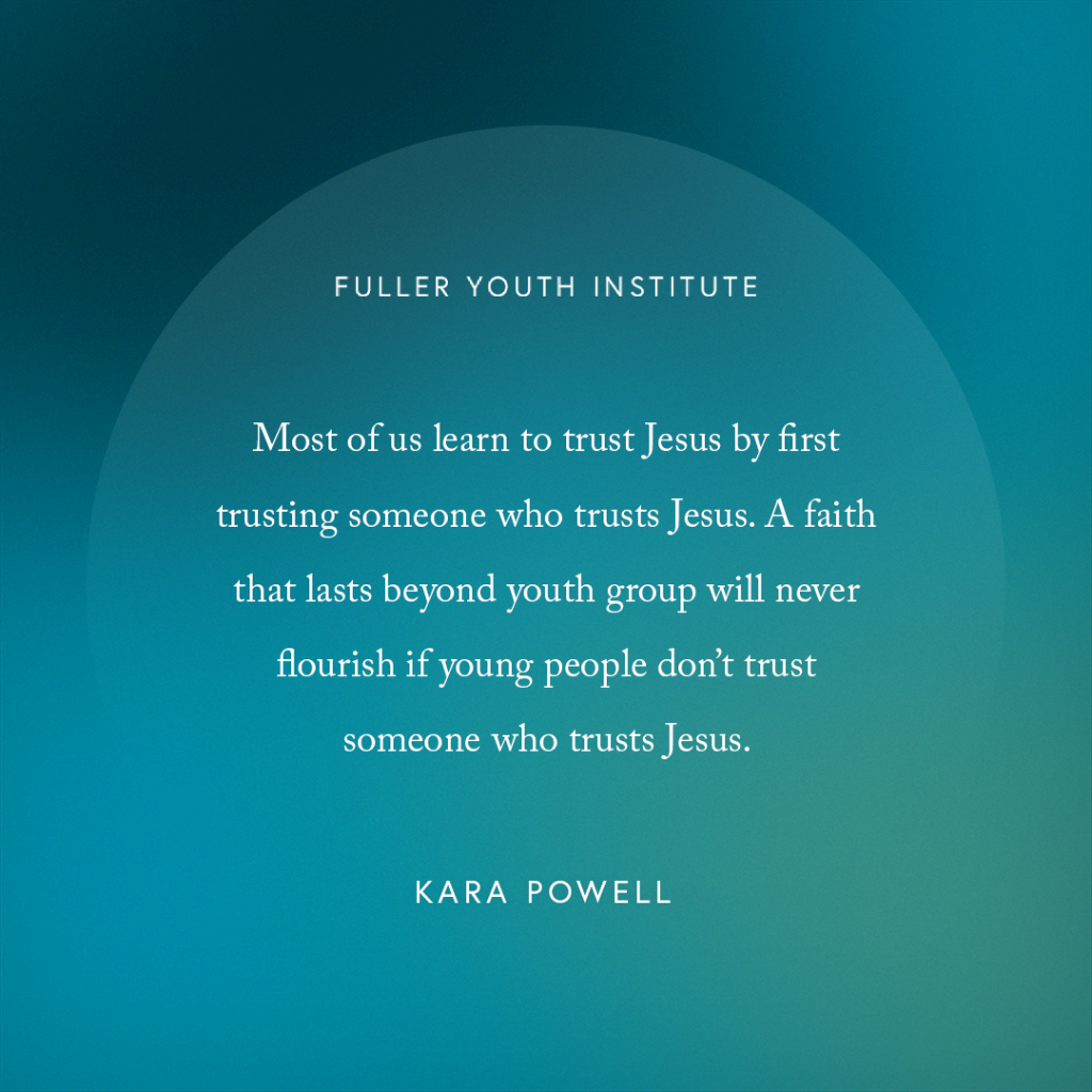 Trust someone who trusts Jesus