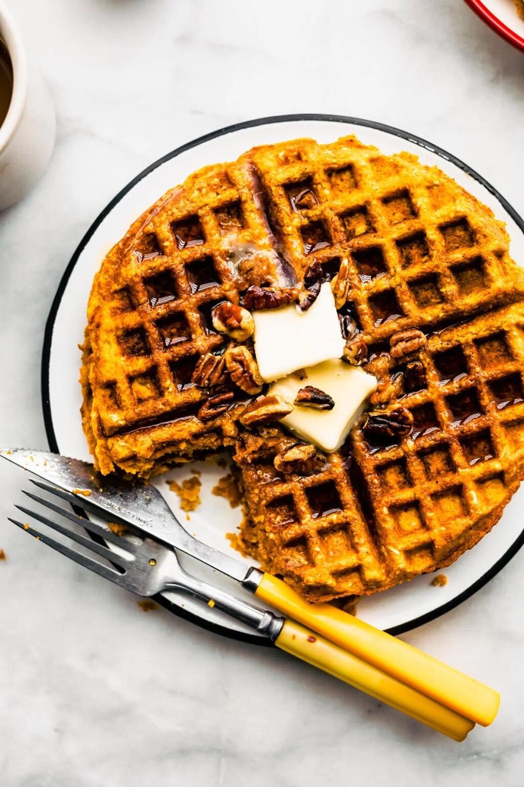 Sweet potato waffles 