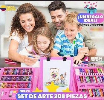 Mega Set de Arte de 208 Piezas Ni&ntilde;as / Ni&ntilde;os