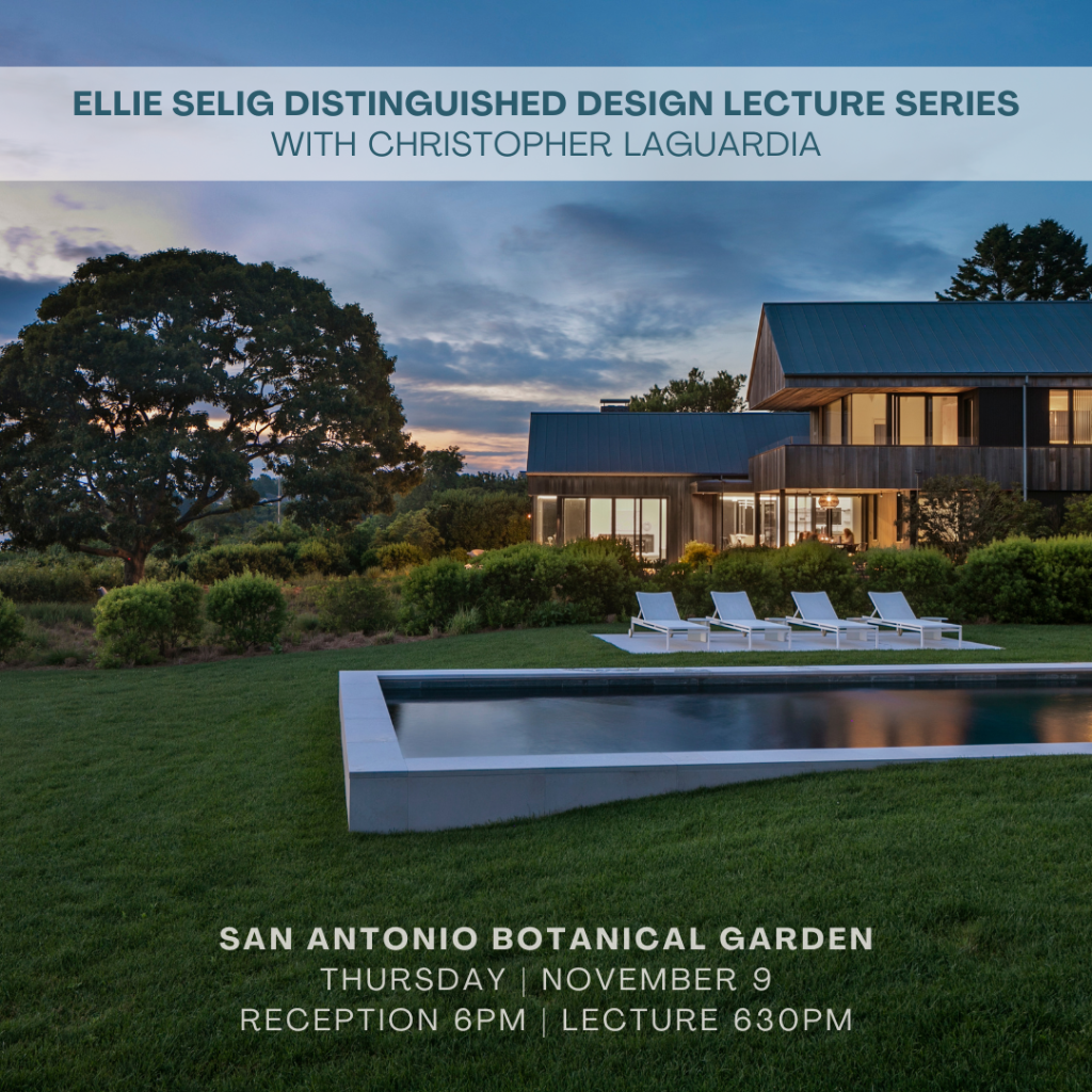 ELLIE SELIG DISTINGUISHED DESIGN LECTURE SERIES