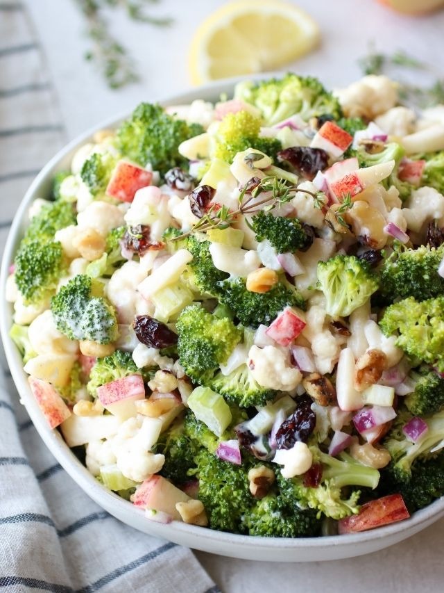 Apple Broccoli Cauliflower Salad (2nd Reel)