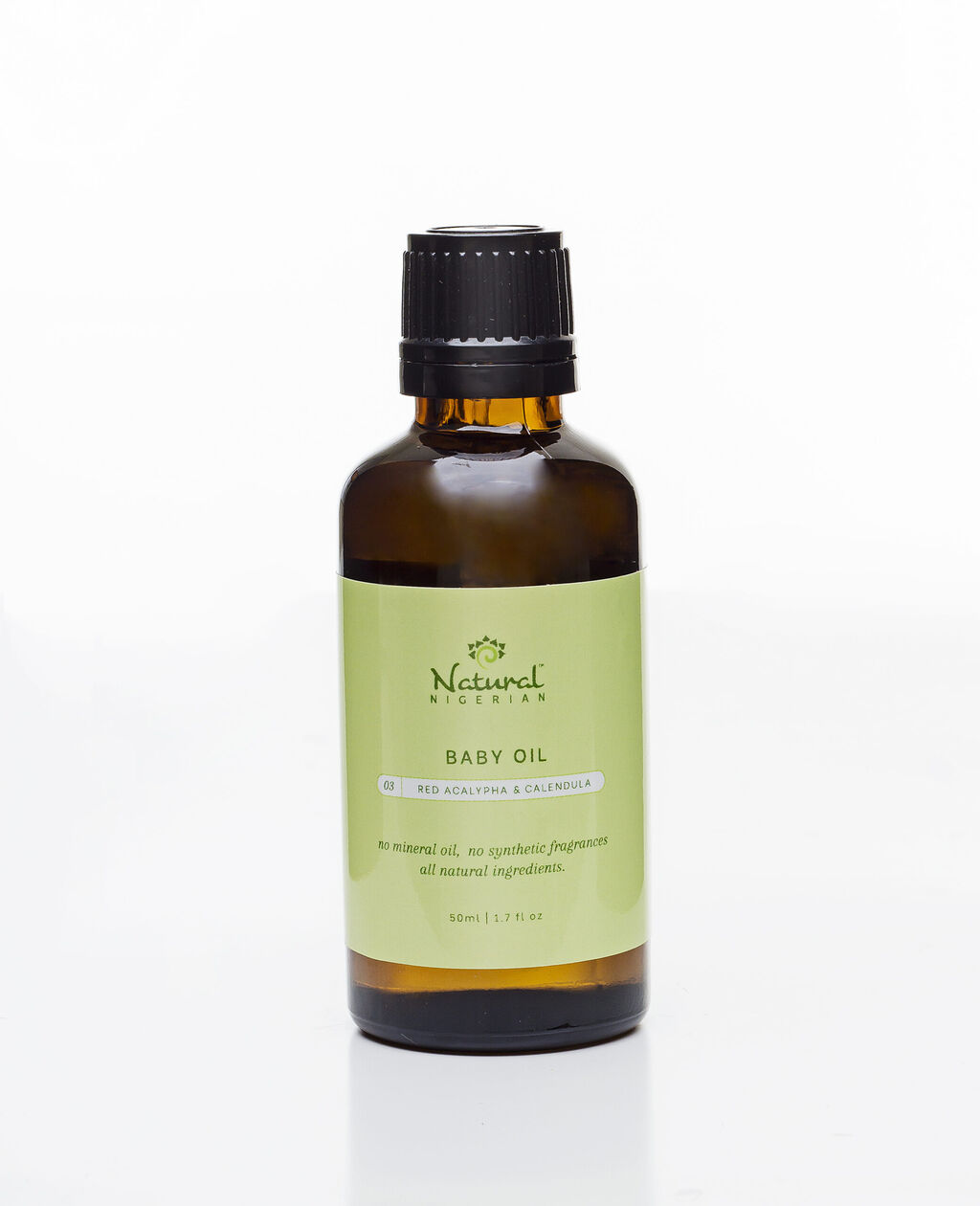 Natural Nigerian&trade; Herbal Baby Oil with Calendula