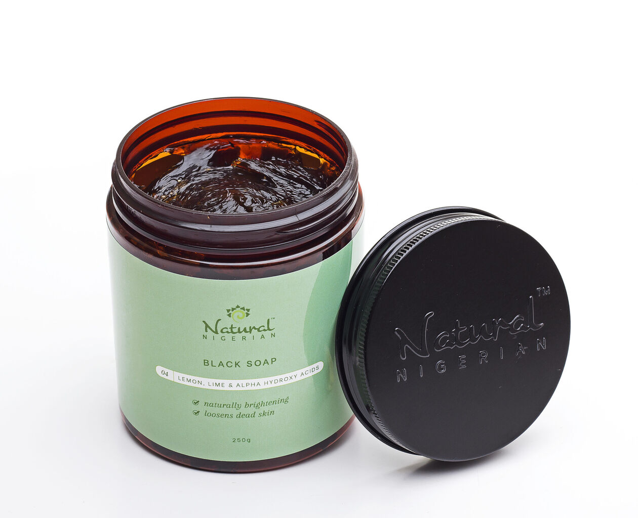Natural Nigerian&trade; Lemon & Alpha Hydroxy Acid Black Soap