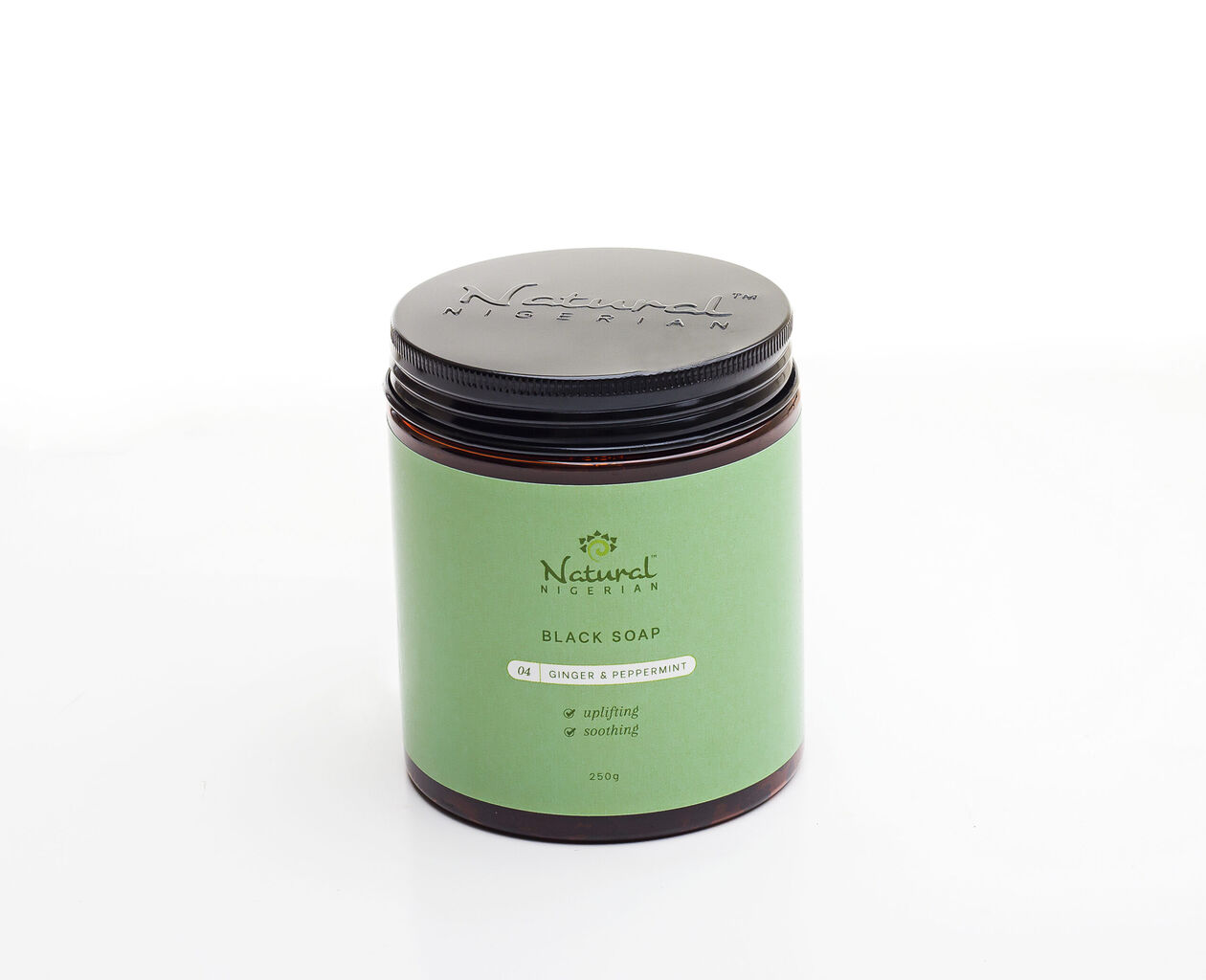 Natural Nigerian&trade; Ginger & Peppermint Black Soap