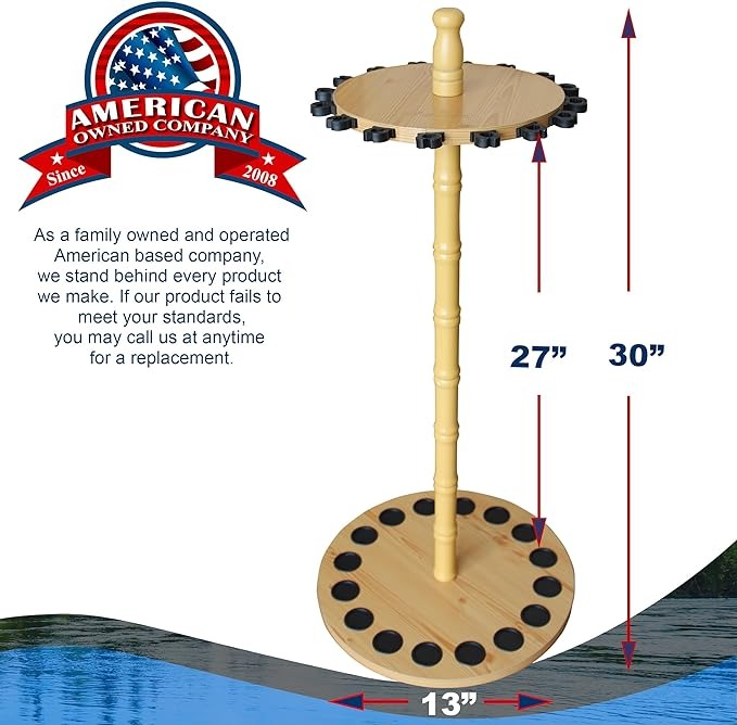 ROUND FISHING ROD STORAGE RACK