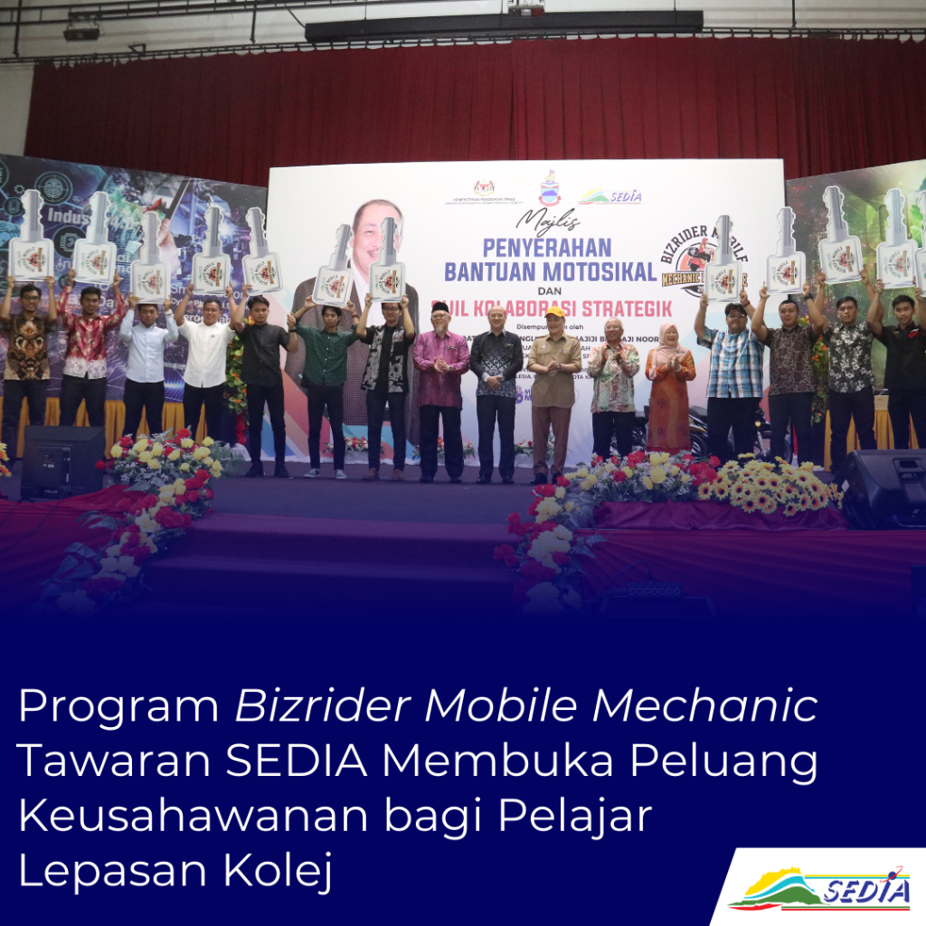 SEDIA Offers Entrepreneurship Opportunities to College Graduates through Bizrider Mobile Mechanic Programme
