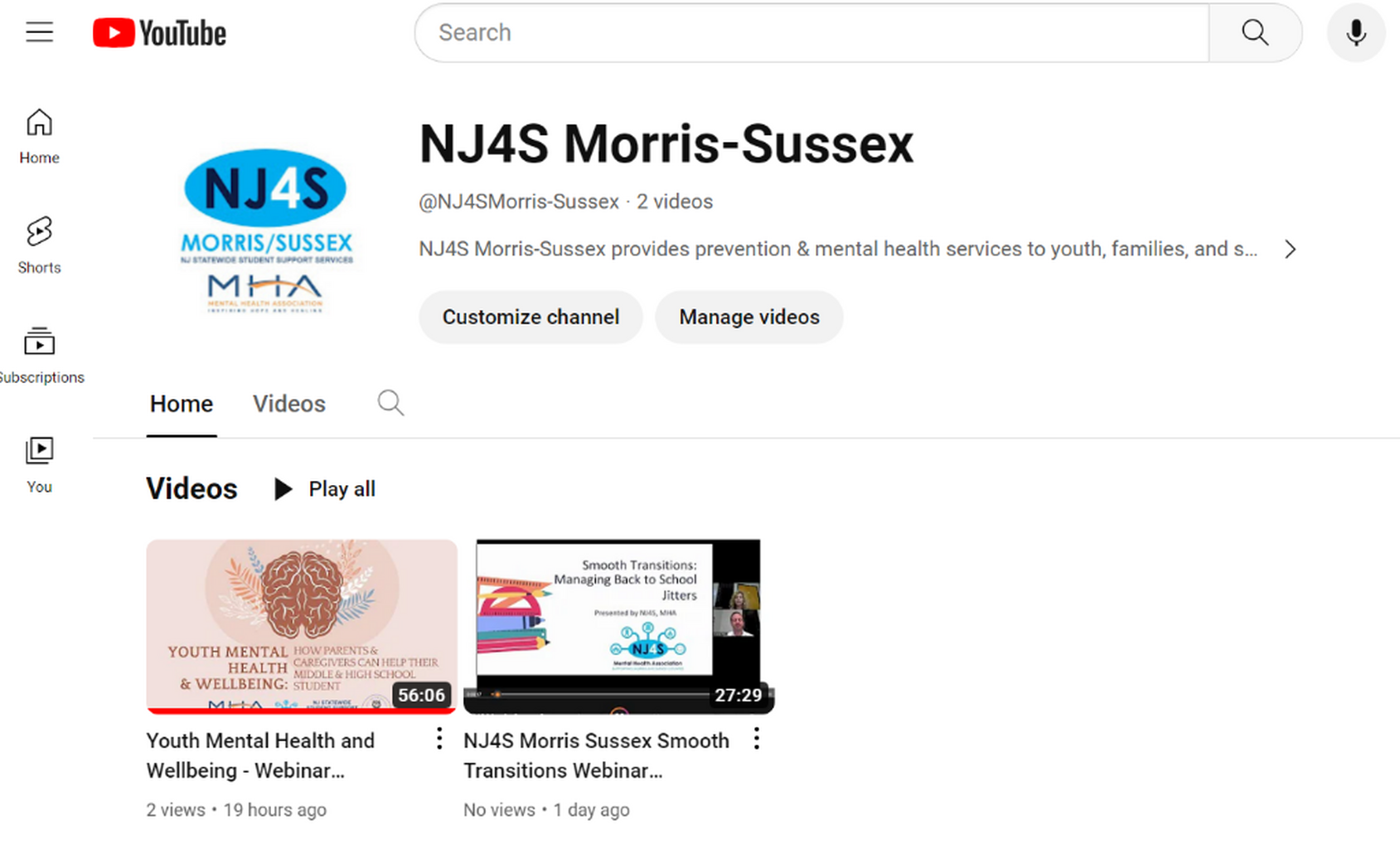 Link to Video Presentations on YouTube