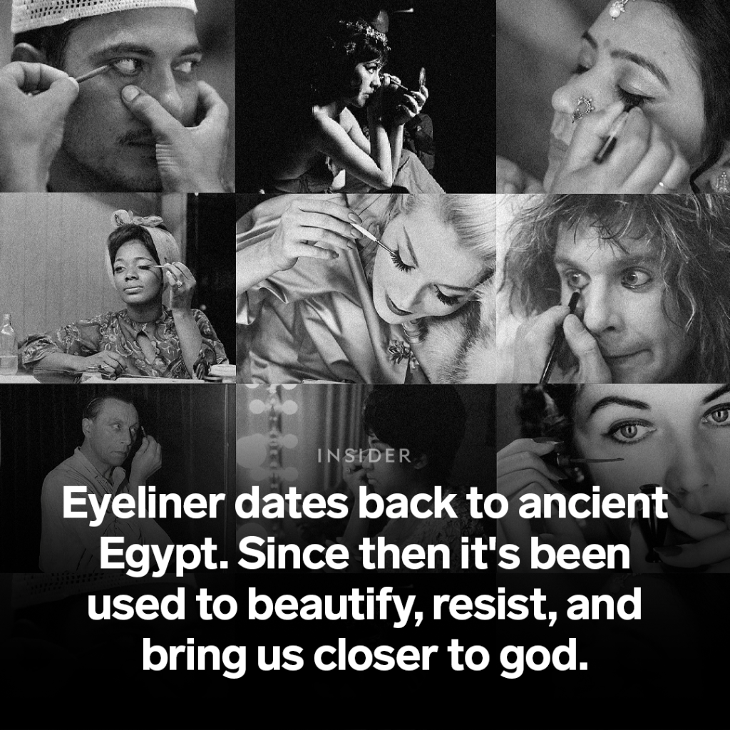 Eyeliner dates back to ancient Egypt. Since then it's been used to beautify, resist, and bring us closer to god.