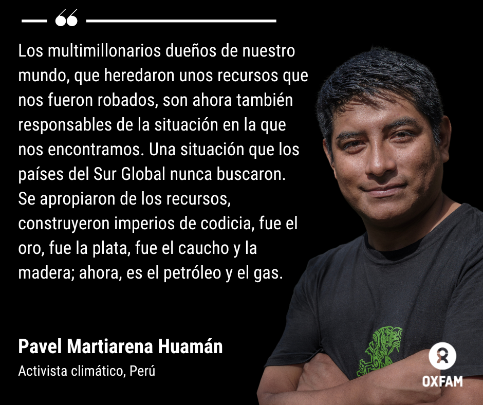 Nota de prensa  &ldquo;Igualdad clim&aacute;tica: un planeta para el 99%&rdquo;
