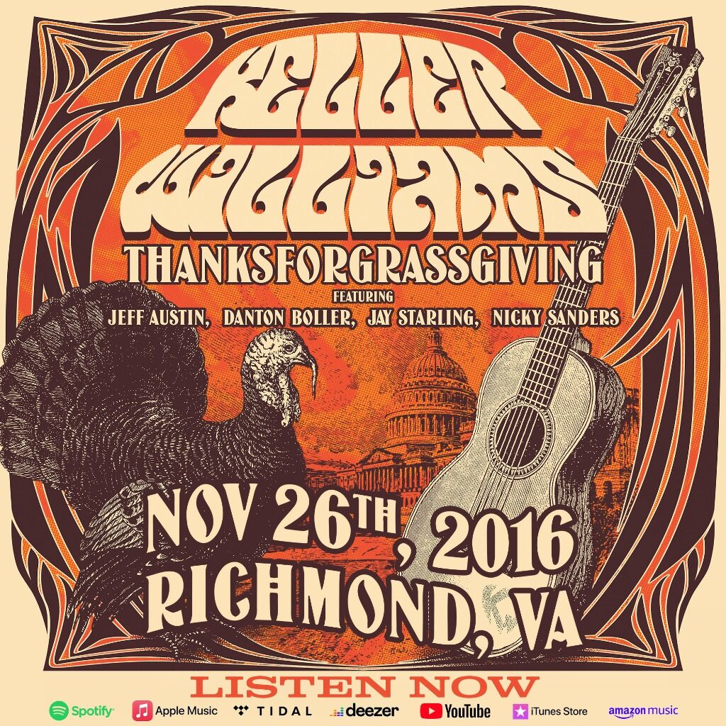 📣 THANKSFORGRASSGIVING LIVE 2016 featuring Jeff Austin, Danton Boller, Jay Starling & Nicky Sanders!