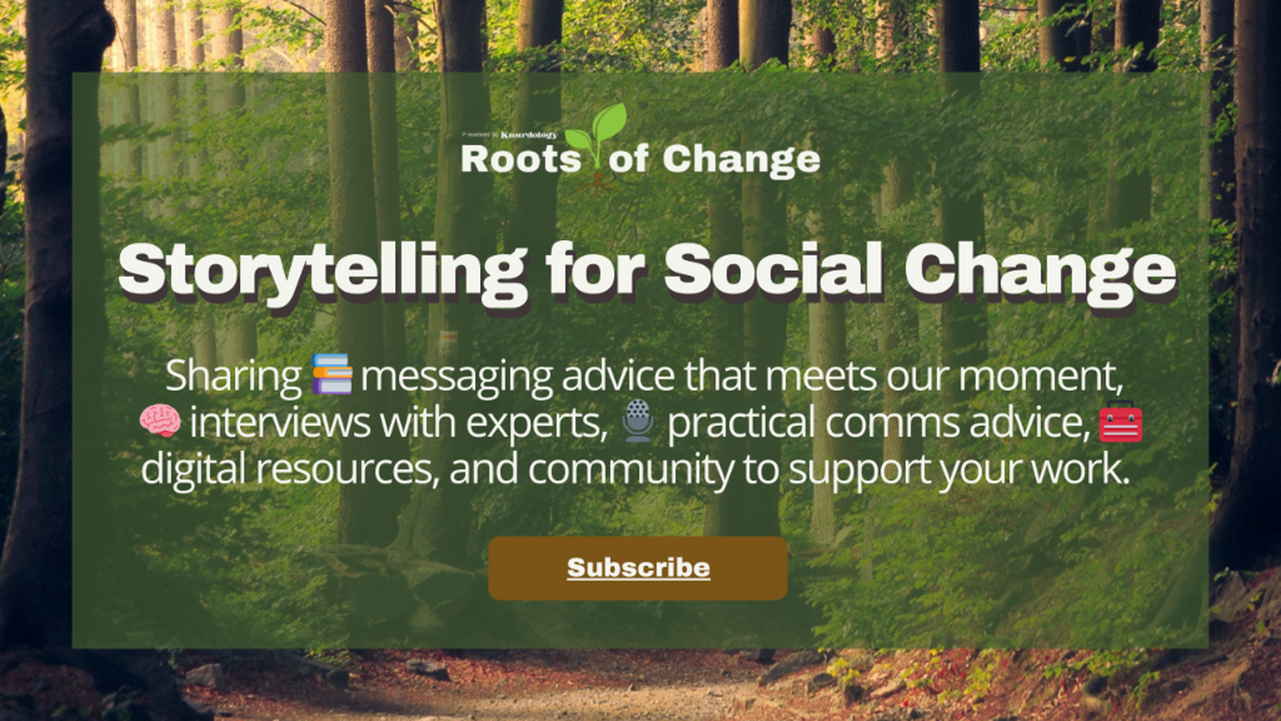 📚 for social change communicators & organizations