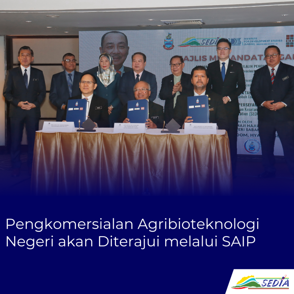 Pengkomersialan Agribioteknologi Negeri akan Diterajui melalui SAIP