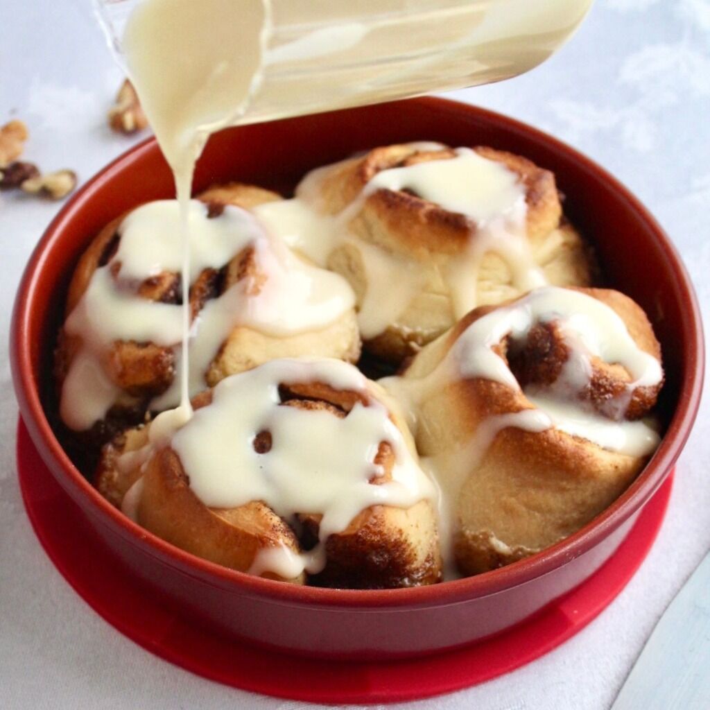 Maple Walnut Cinnamon Rolls