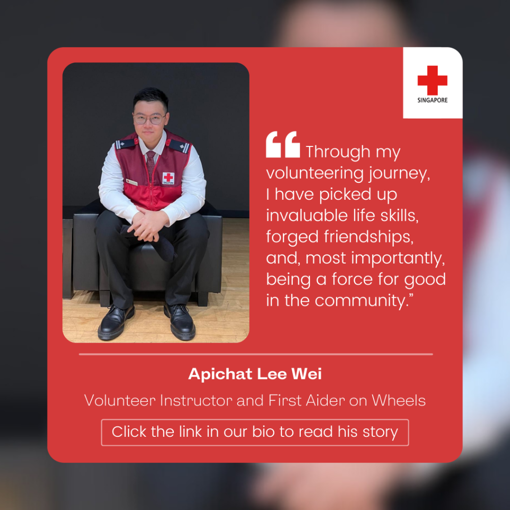 📖 The journey of Apichat Lee: Red Cross Youth to First Aider on Wheels