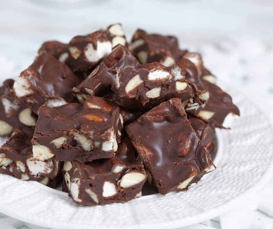 Instant Pot Rocky Road Fudge - Fork To Spoon