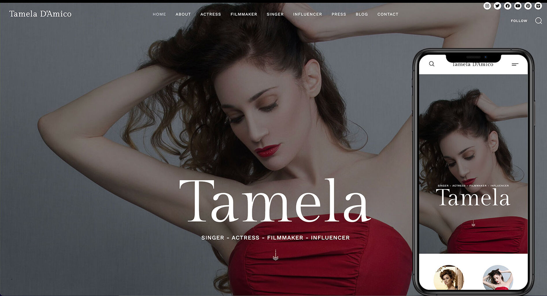The Official site of TAMELA D'AMICO