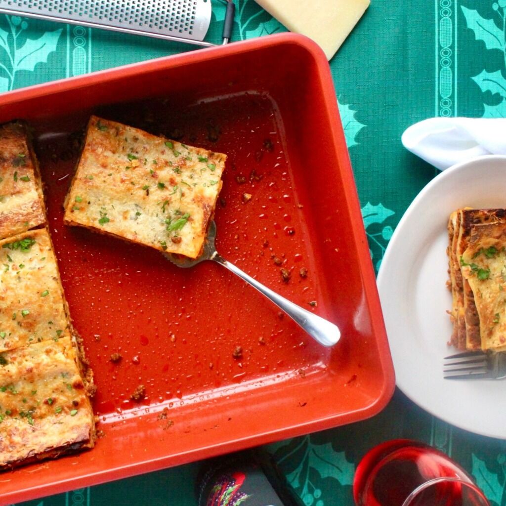 Three Cheese Lasagna