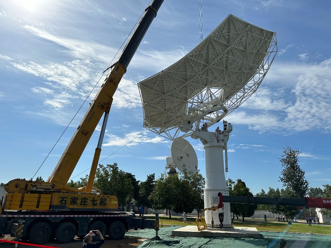 First SKA-Mid production dish assembled