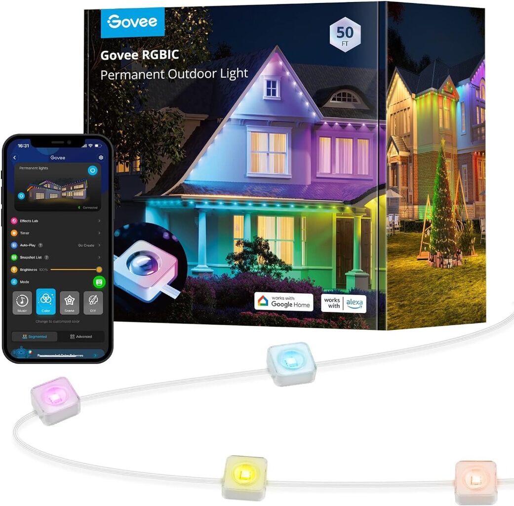 Govee Outdoor Permanent Lights (1st Gens) 50ft Kit