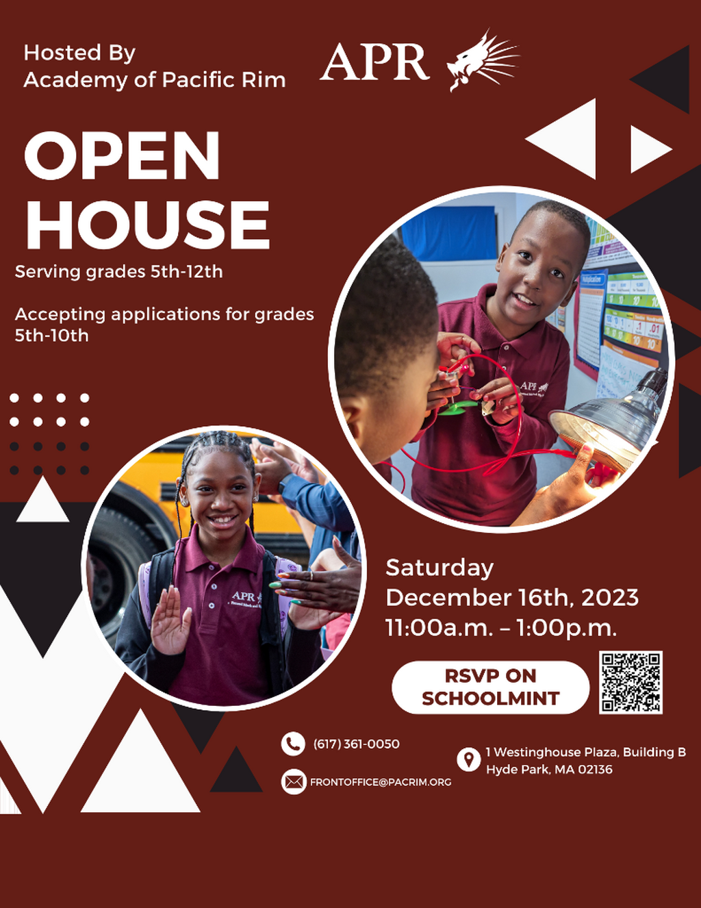 Open House December 16th