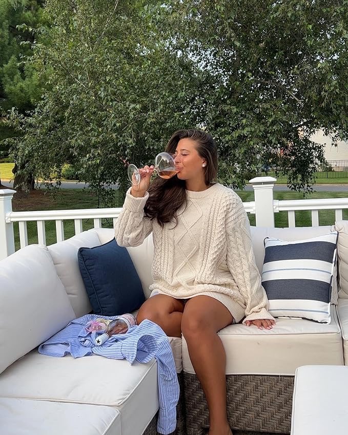 Cable knit sweater