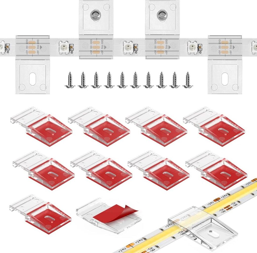 Hysmigor Transparent Clips for Outdoor Lights