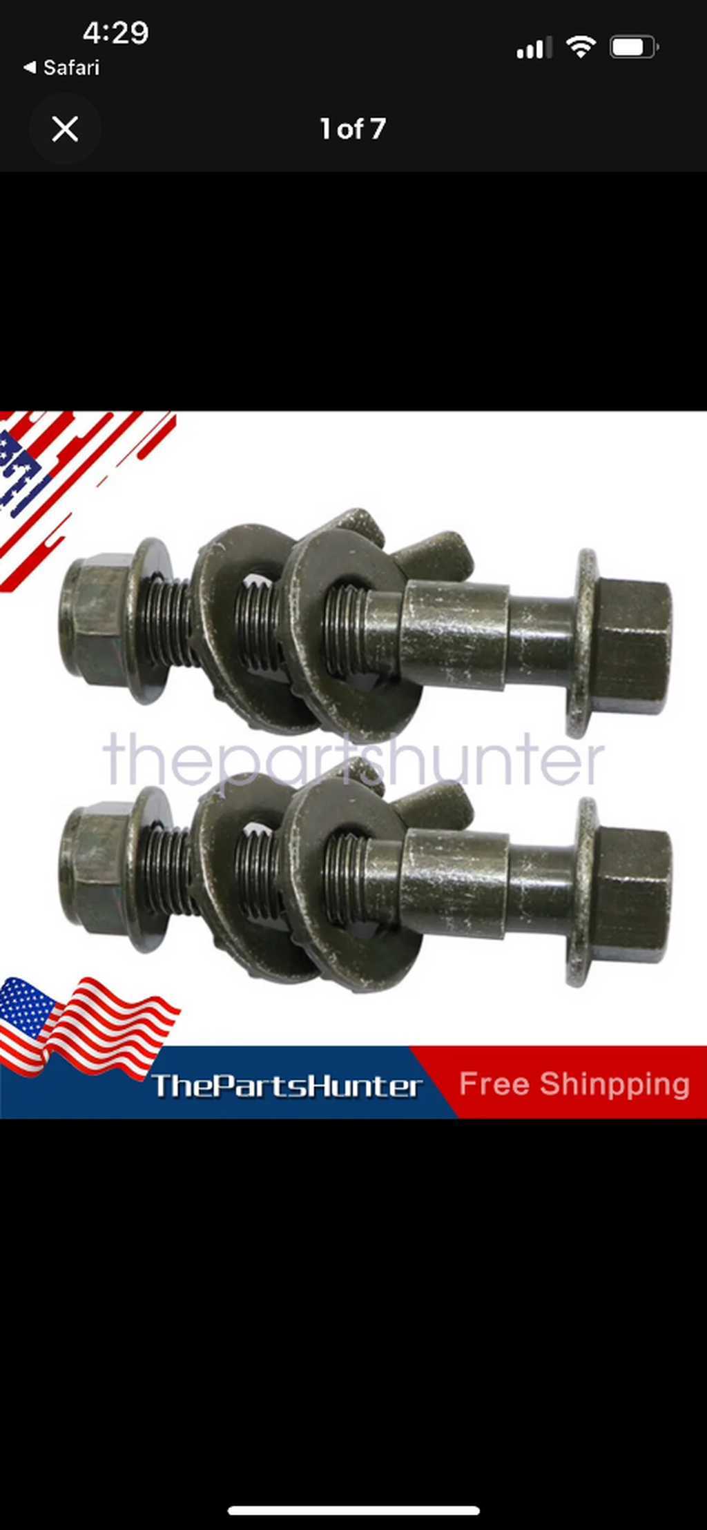 Camber Bolts x2