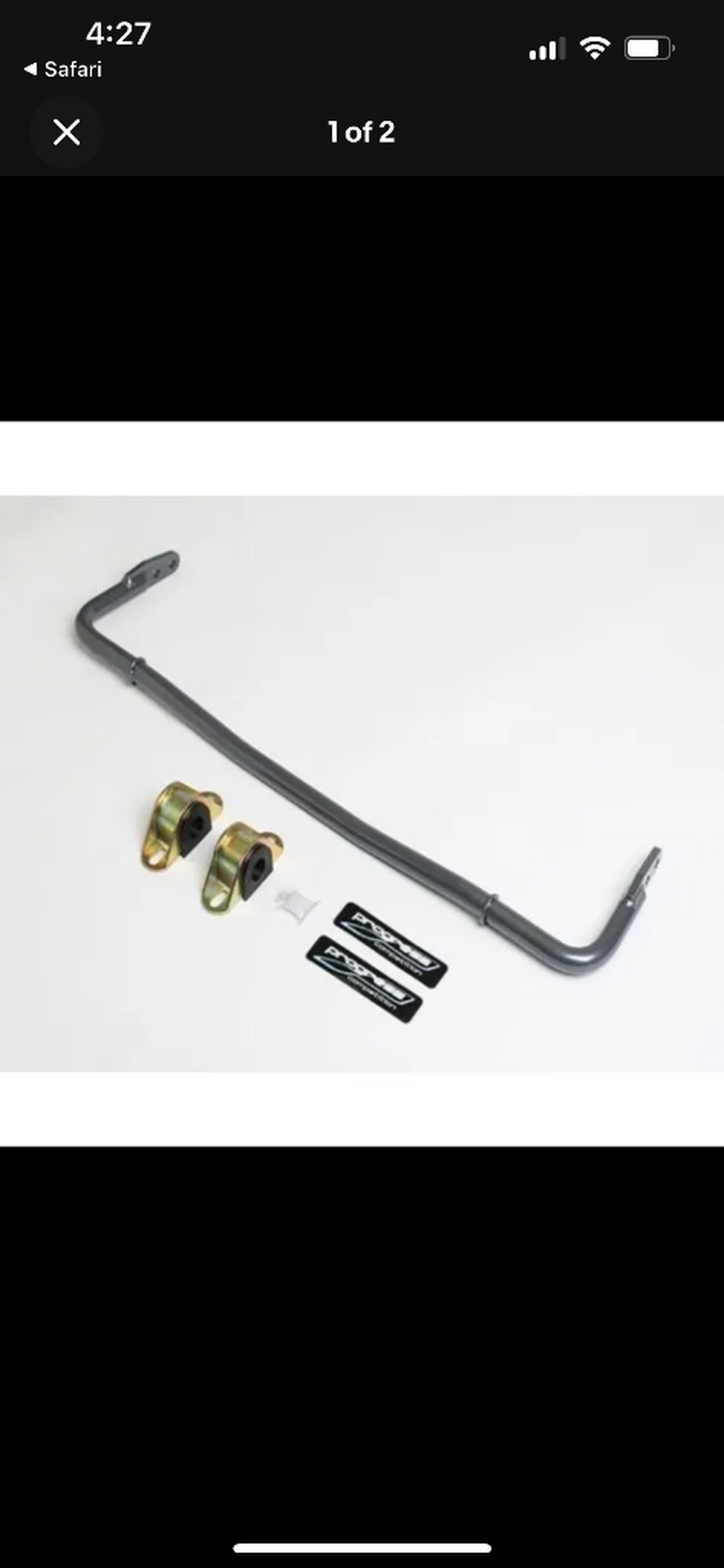 Rear sway bar 