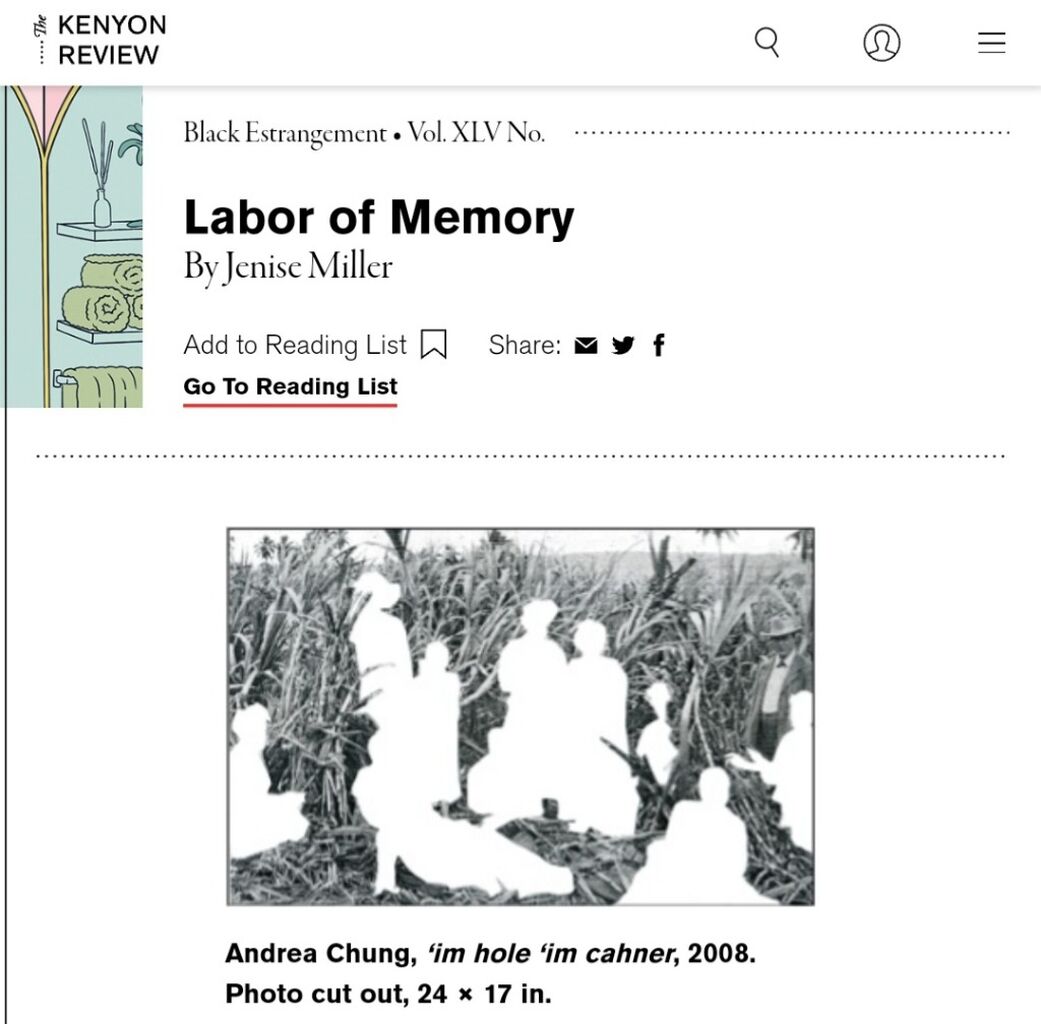 Labor of Memory | The Kenyon Review