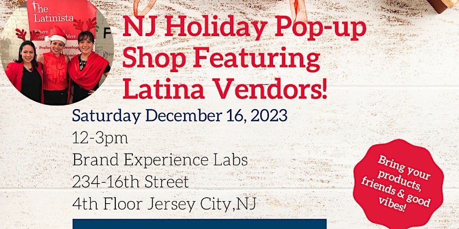 NJ Holiday Pop-up Shop Featuring Latina Vendors
