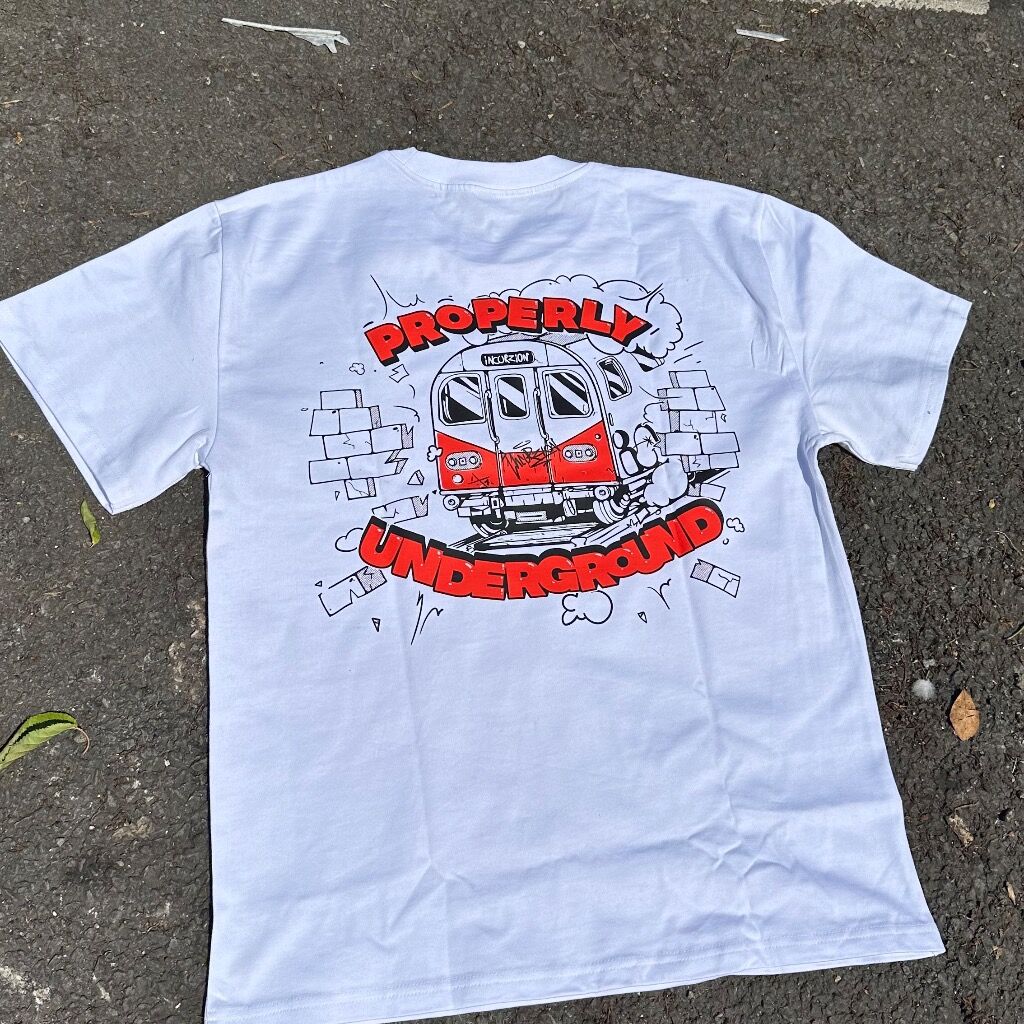 Properly Underground | White T Shirt 