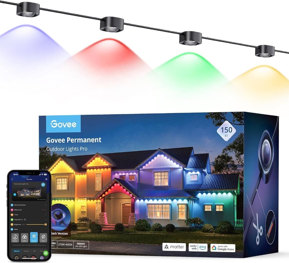 Govee Outdoor Permanent Lights Pro Kit 150ft