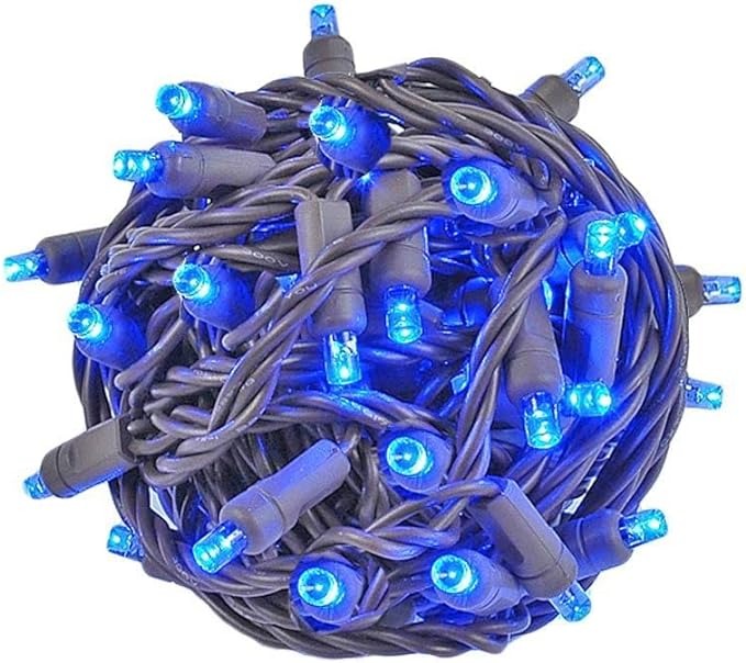 Christmas Blue LED Mini's 100ct Stringer