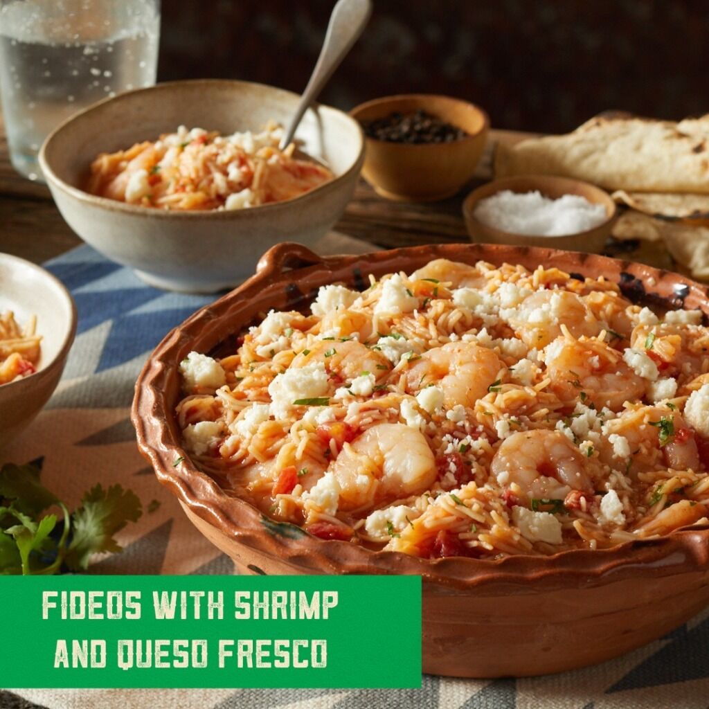 Fideos with Shrimp