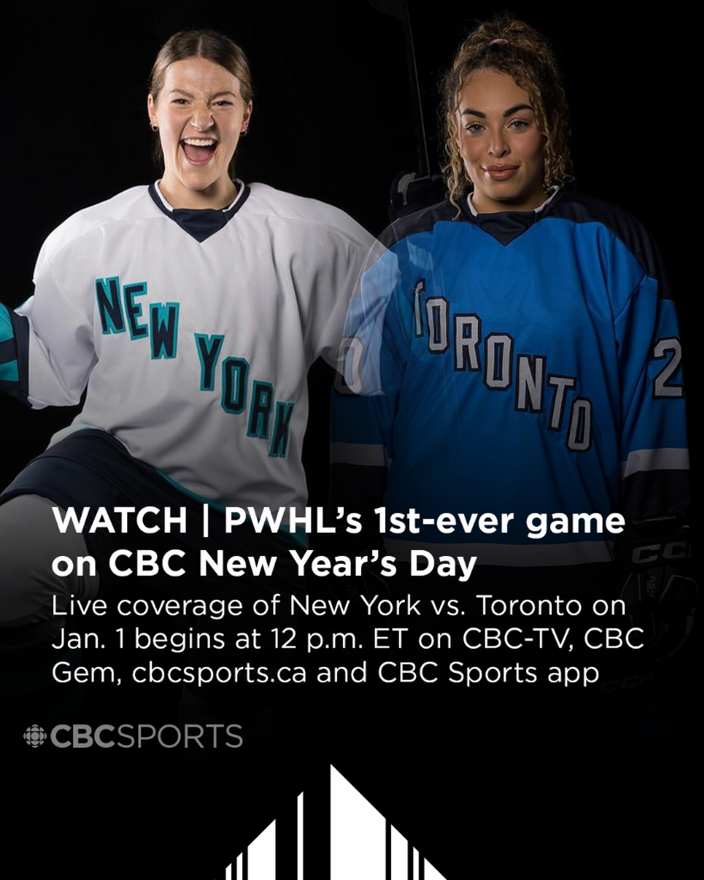 Inaugural PWHL season opener to air live on CBC Sports, Radio-Canada