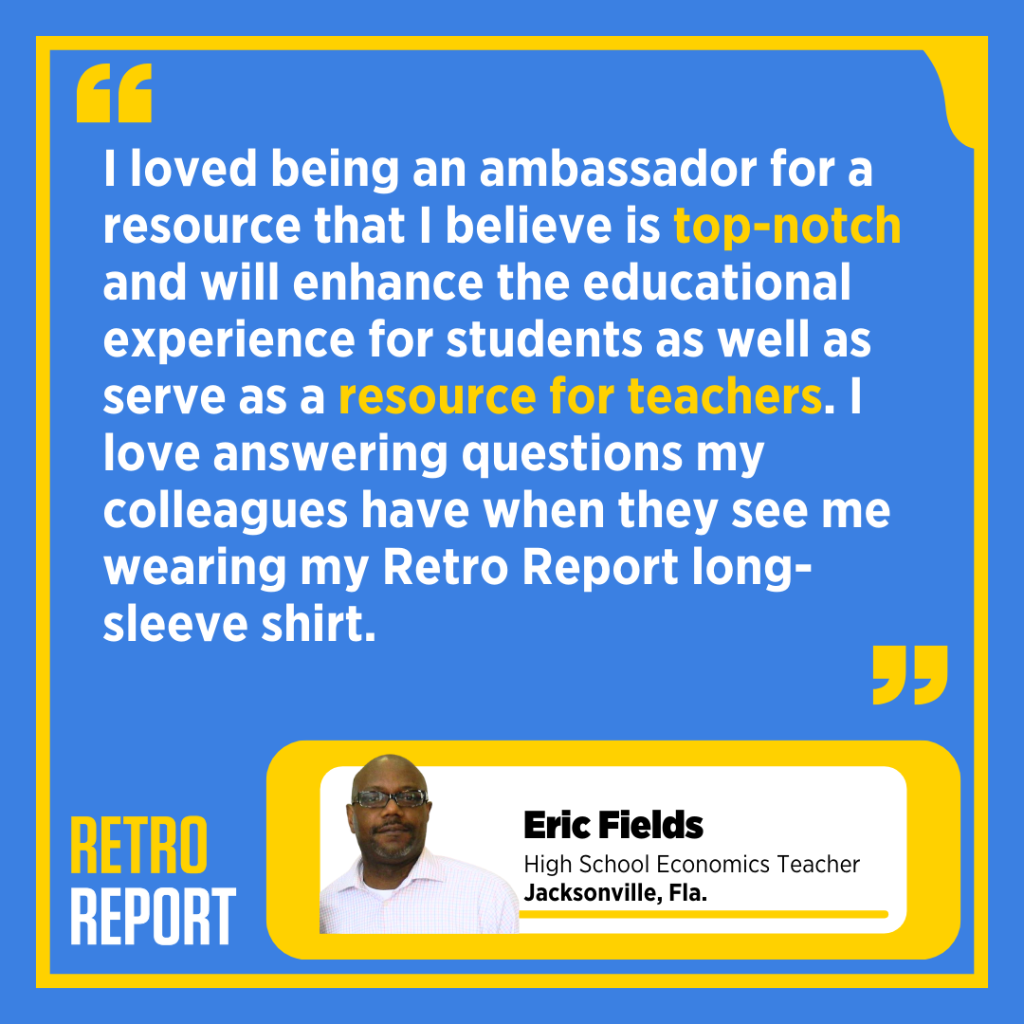 Apply to become a Retro Report Teacher Advisor 