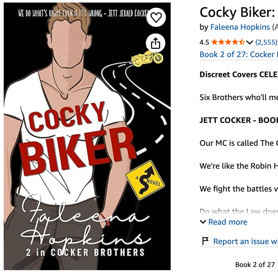 Cocky Biker on Amazon