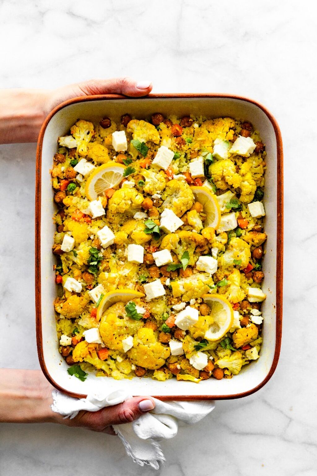Curried Cauliflower Bake with Chickpeas