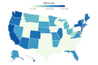 See the states where minimum wage jumped in 2024