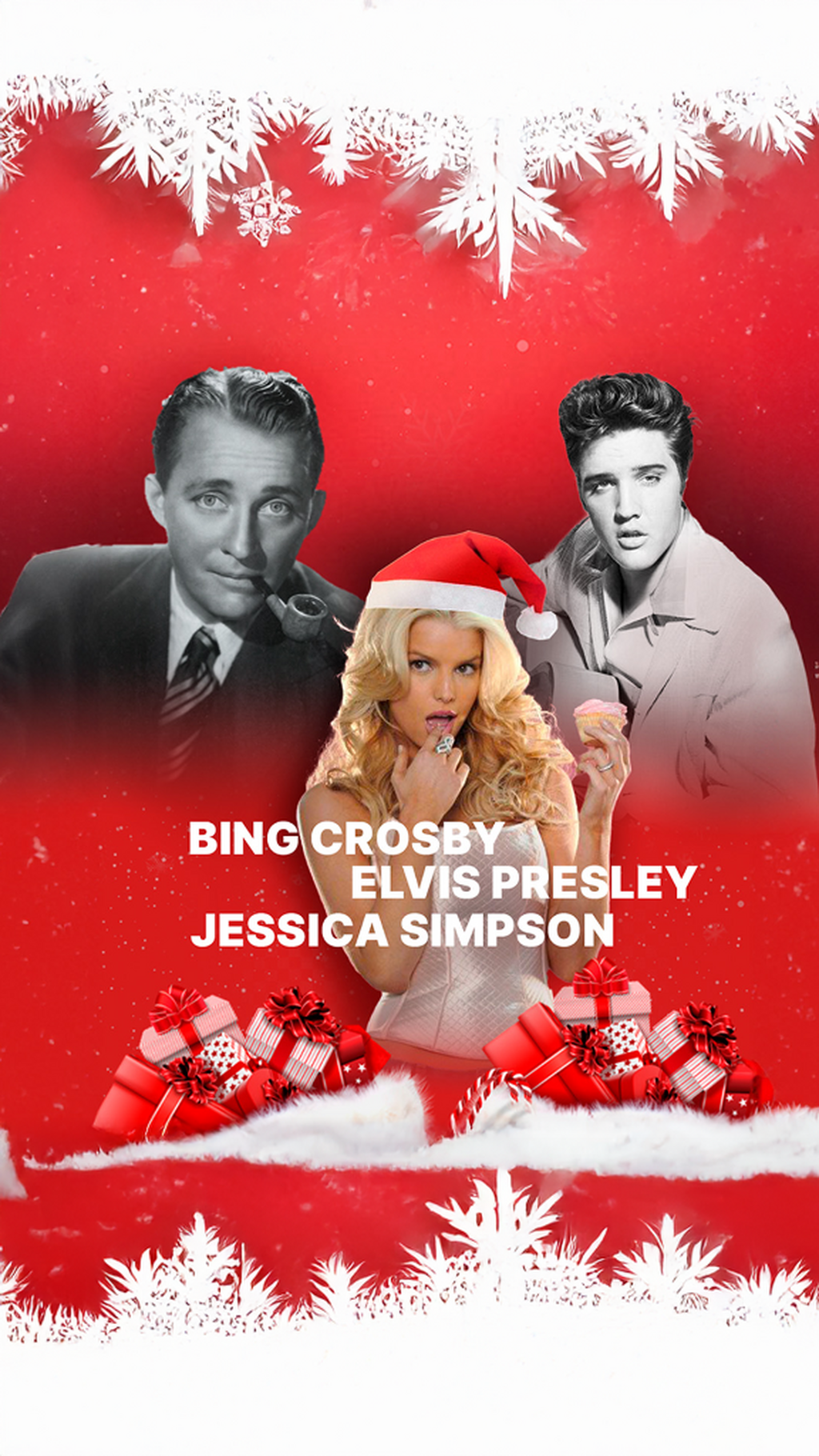 Bing Crosby Ft Elvis, Jessica Simpson & Friends - Santa Claus Is Coming To Town