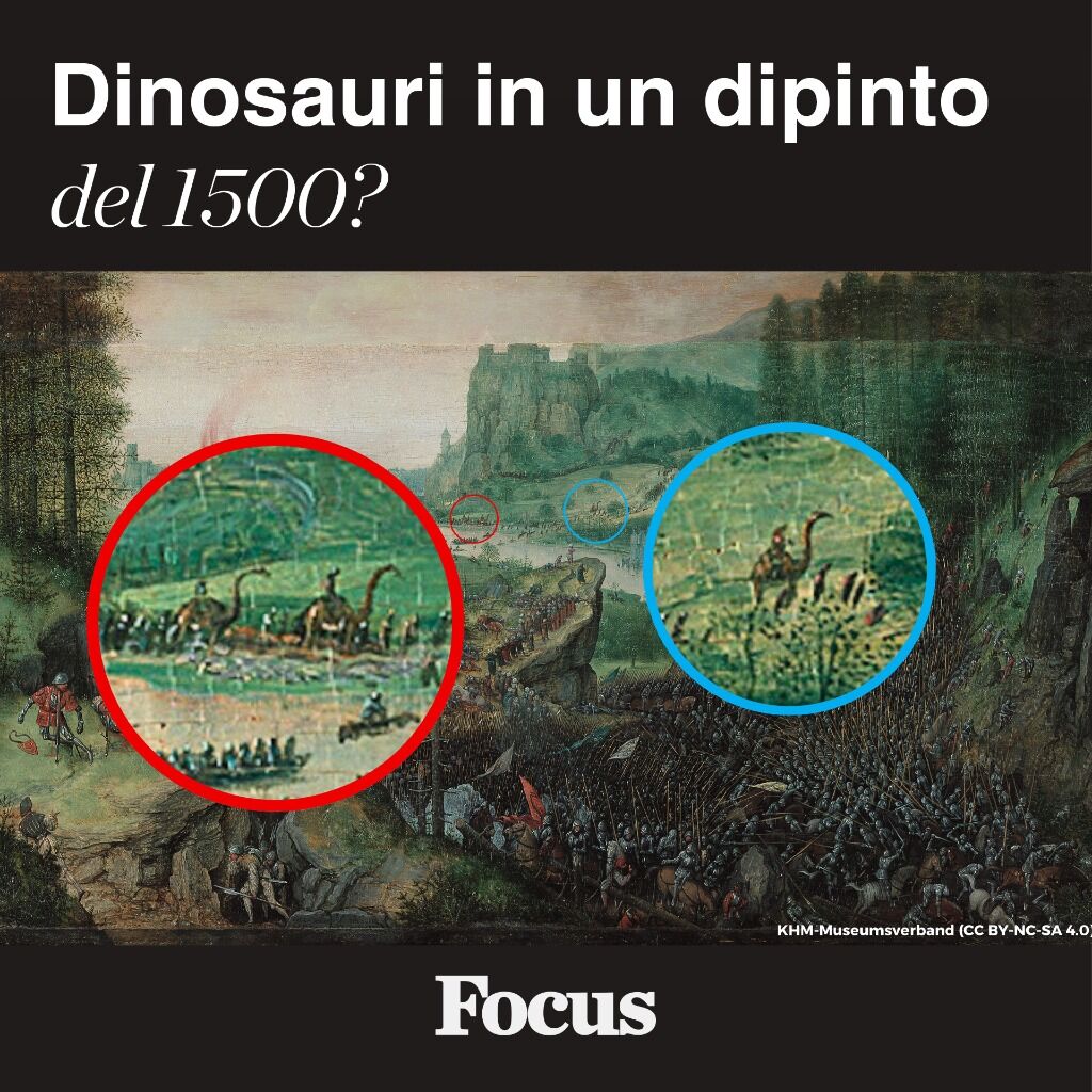 Come fanno a esserci i dinosauri in questo dipinto del 1500?