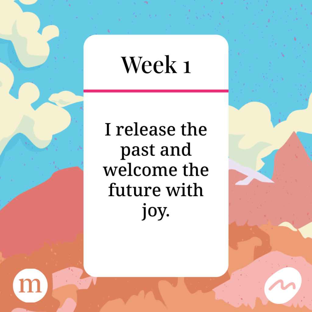 Affirmation Cards Challenge - week 1 affirmation