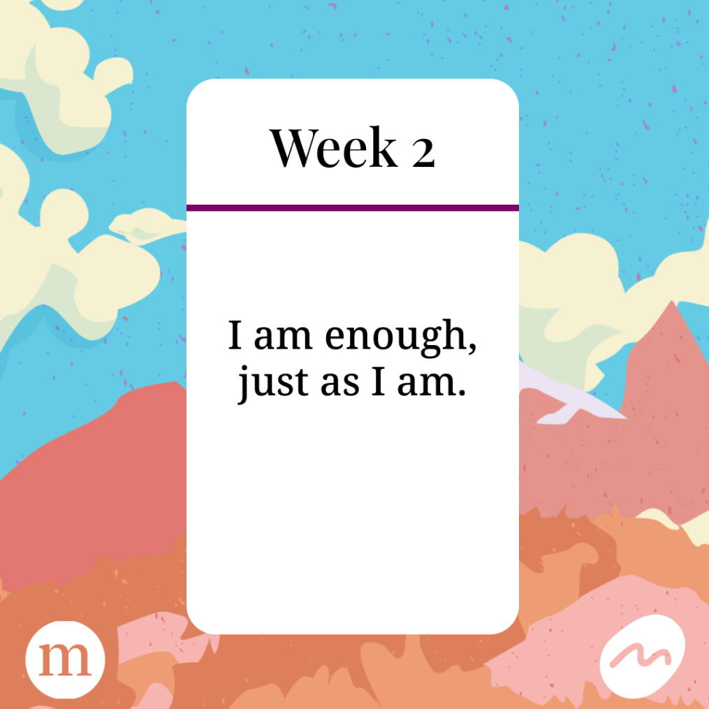Affirmation Cards Challenge - week 2 affirmation