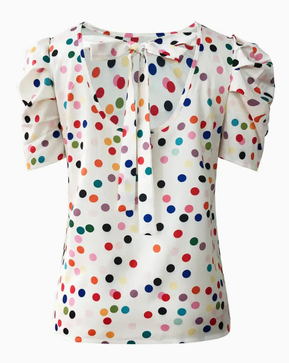 Temu Polka Dot Blouse