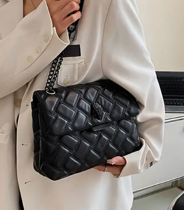 Black Quilted Handbag